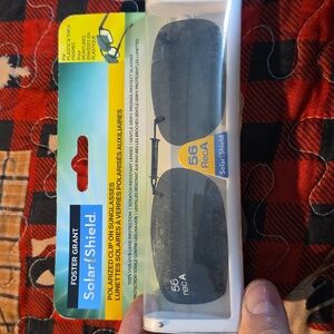 Polarized Clip-On Sunglasses -  Solar Shield 56 Rec A